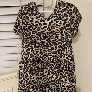Cheetah print dress